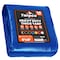 Tarpco Safety Heavy Duty Tarp, 8 ft L x 0.5 mm H x 6 ft W, 14 Mil, Blue, Polyethylene TS-105-6X8 - alternate 1